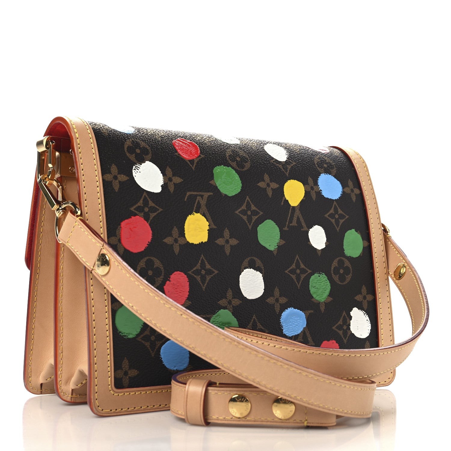 Louis Vuitton LV X YK Monogram Dots Dauphine MM Multicolor 3 of 10