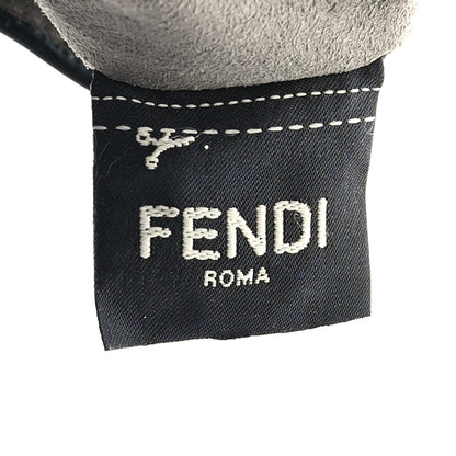 Fendi Vitello Grace F is Fendi Bi-Color FF 1974 Embossed Grande Mon Tresor Bucket Bag Maya Black Fragola 6 of 11