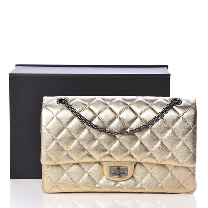 Chanel Metallic Calfskin Quilted 2.55 Reissue 226 Flap Gold 10 of 10
