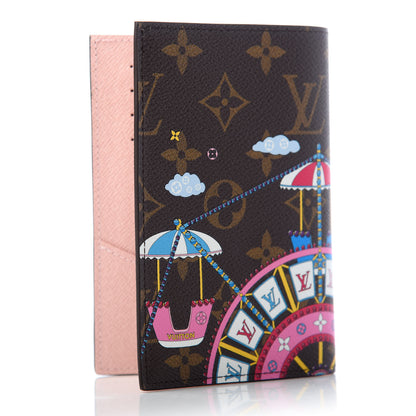 Louis Vuitton Monogram 2020 Christmas Animation Big Wheel Passport Cover Rose Ballerine 3 of 6