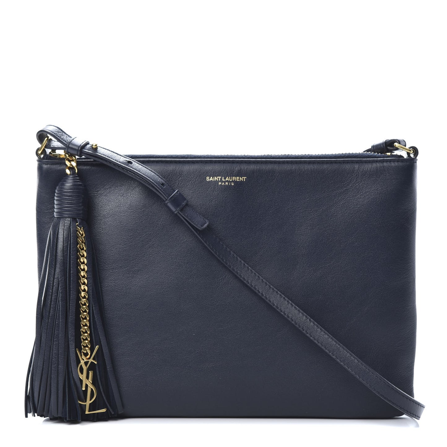 Calfskin Teen Monogram Crossbody Bag Blue