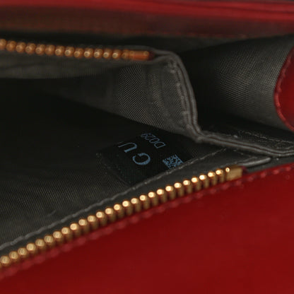 Gucci Smooth Calfskin Small Zumi Shoulder Bag Vintage Bordeaux 7 of 16