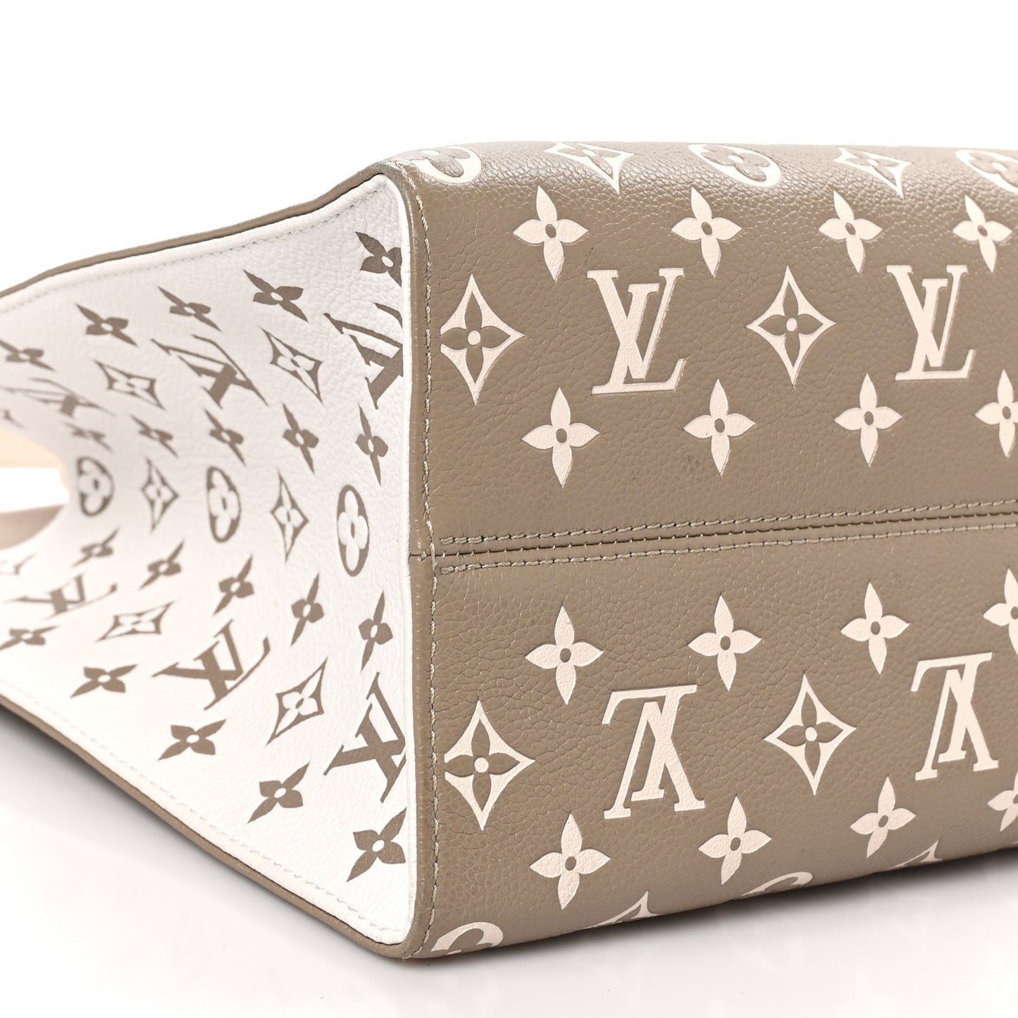 Empreinte Monogram Spring In The City Onthego MM Kaki Beige Cream