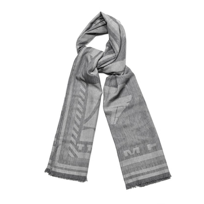 Hermes Wool Jacquard Puzzle II Muffler Gris Chine 1 of 5