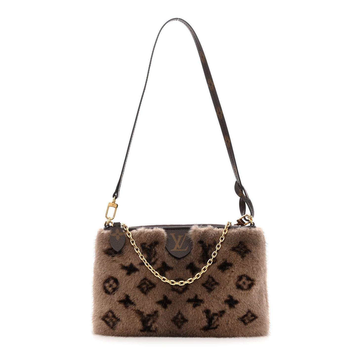 Monogram Mink Neo Pochette Milla Vision Brown