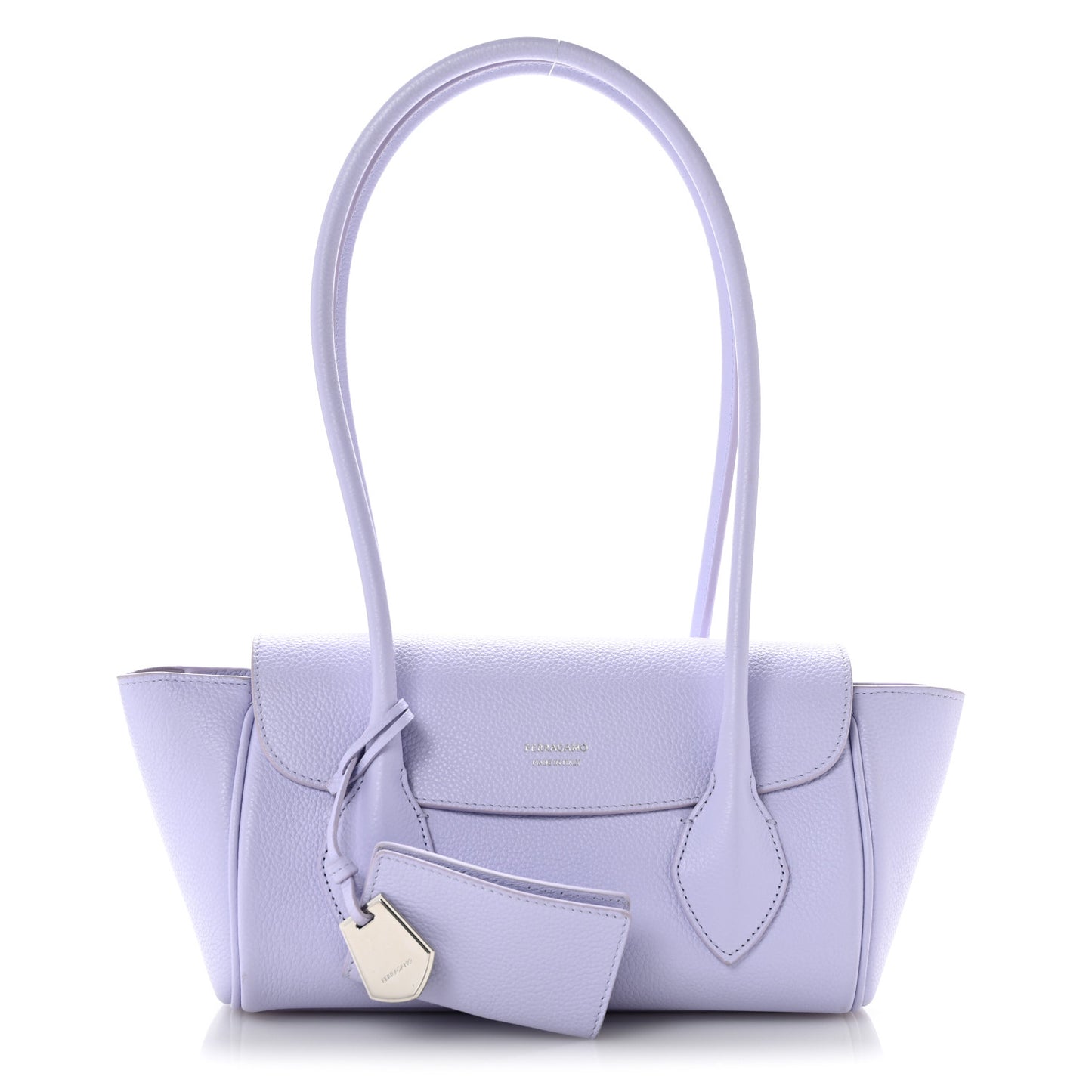 Hammered Calfskin Small Firenze East West Tote Bag New Lavander