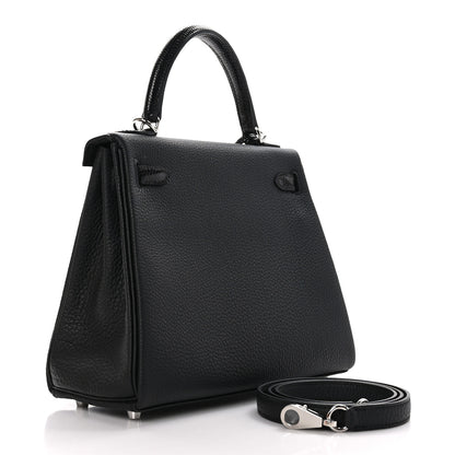 Hermes Togo Lizard Kelly Retourne Touch 25 Black 3 of 10