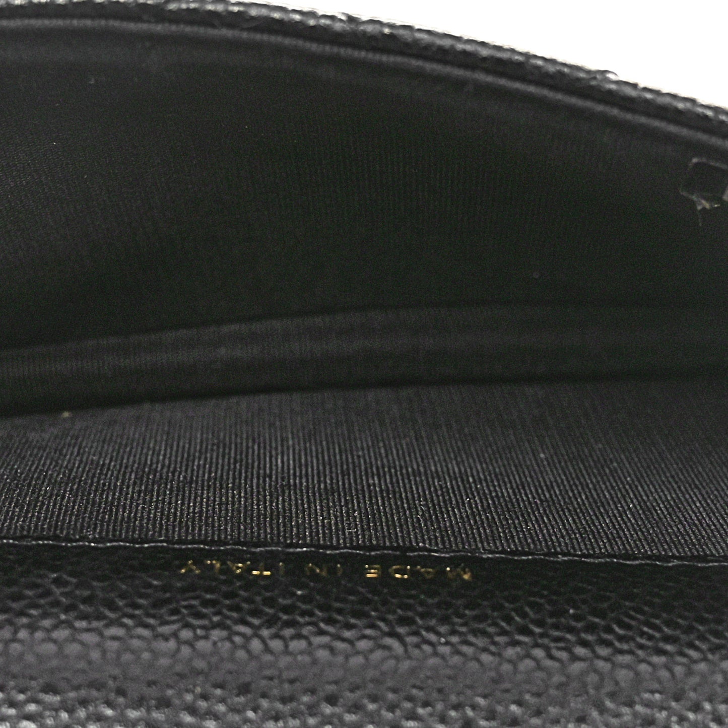 Caviar Quilted Miss Coco Clutch With Chain  Black