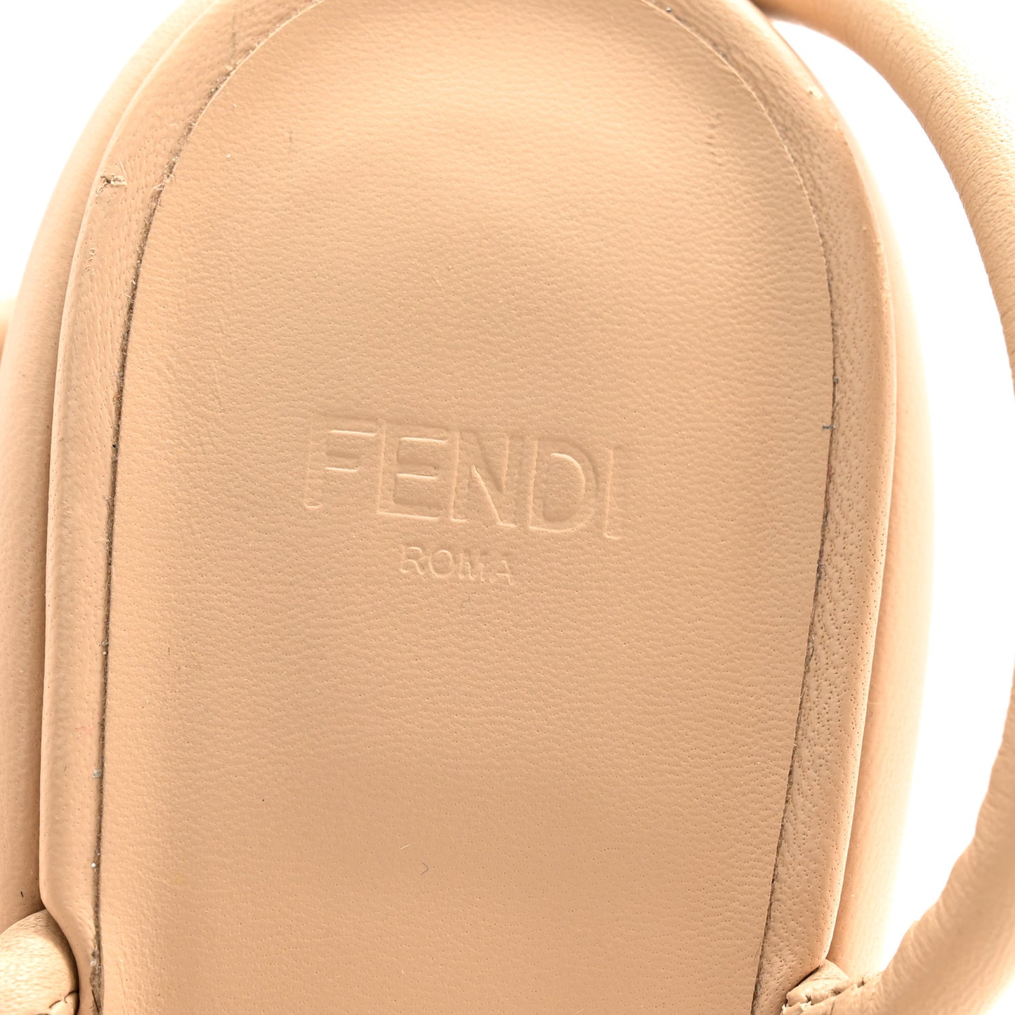 Nappa Baguette Ankle Strap 30/110mm Platform Sandals 39.5 Buff