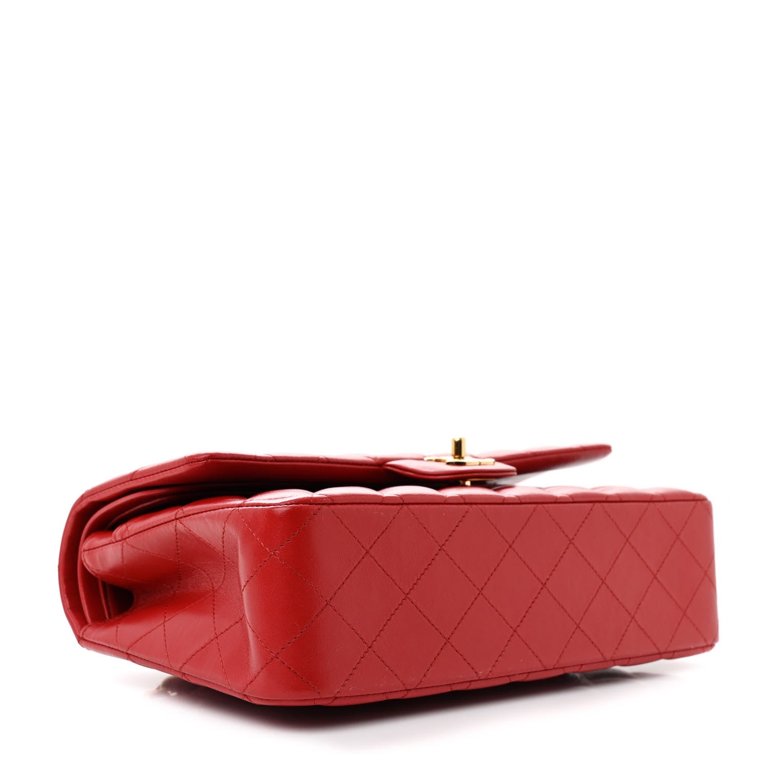 Chanel Lambskin Quilted Medium Double Flap Red 4 of 10
