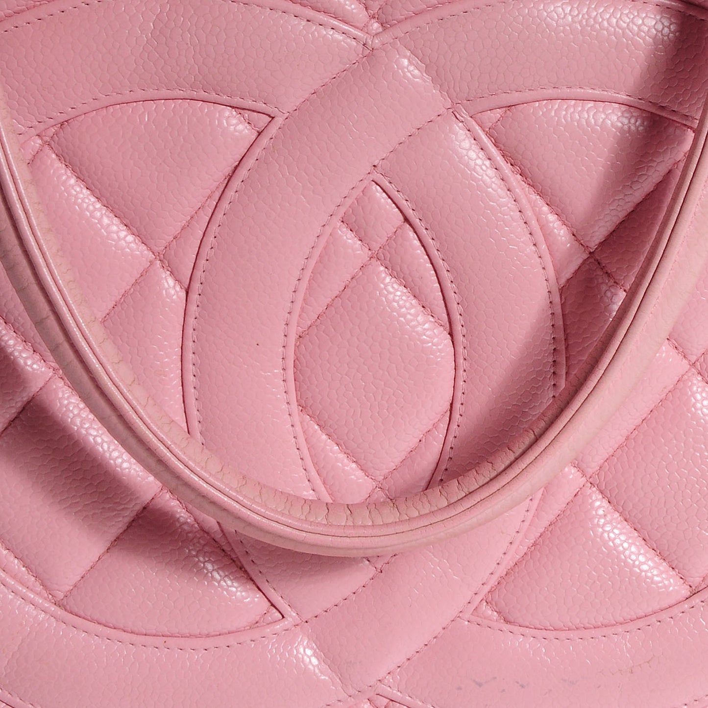 Caviar Medallion CC Tote Light Pink