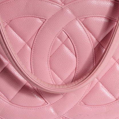 Chanel Caviar Medallion CC Tote Light Pink 7 of 12