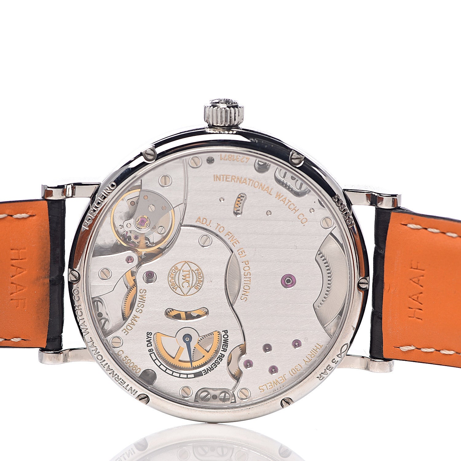 IWC Stainless Steel Alligator 43mm Portofino Pure Classic Manual Winding Watch IW511102 5 of 10