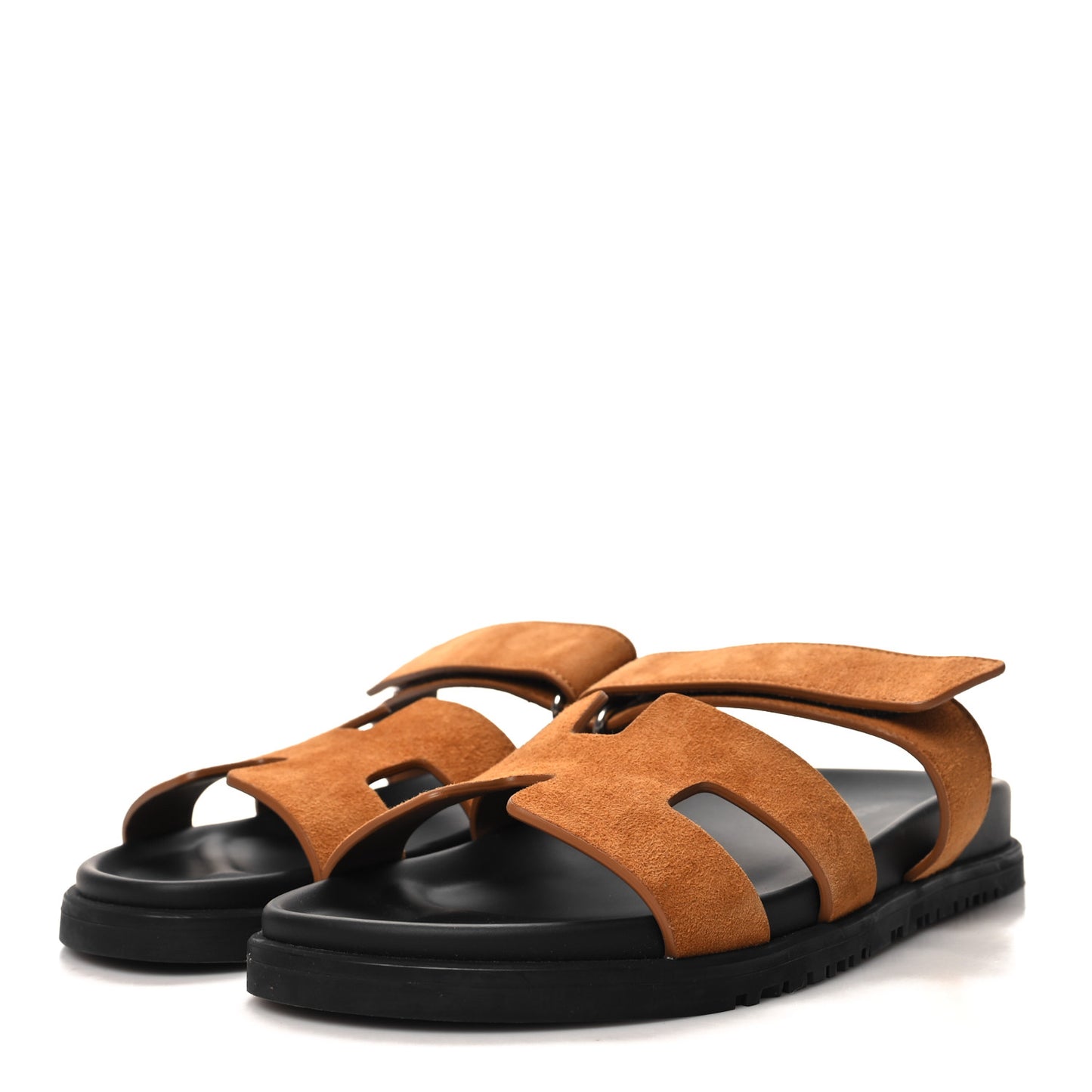 Suede Goatskin Womens Chypre Sandals 38 Naturel