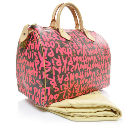 Louis Vuitton Monogram Graffiti Speedy 30 Fuchsia 2 of 9