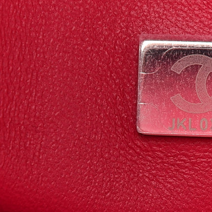 Chanel Caviar Quilted Jumbo Double Flap Dark Pink 7 of 9