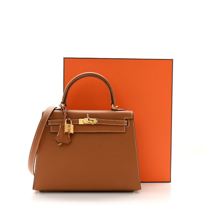 Hermes Epsom Kelly Sellier 25 Gold 11 of 11
