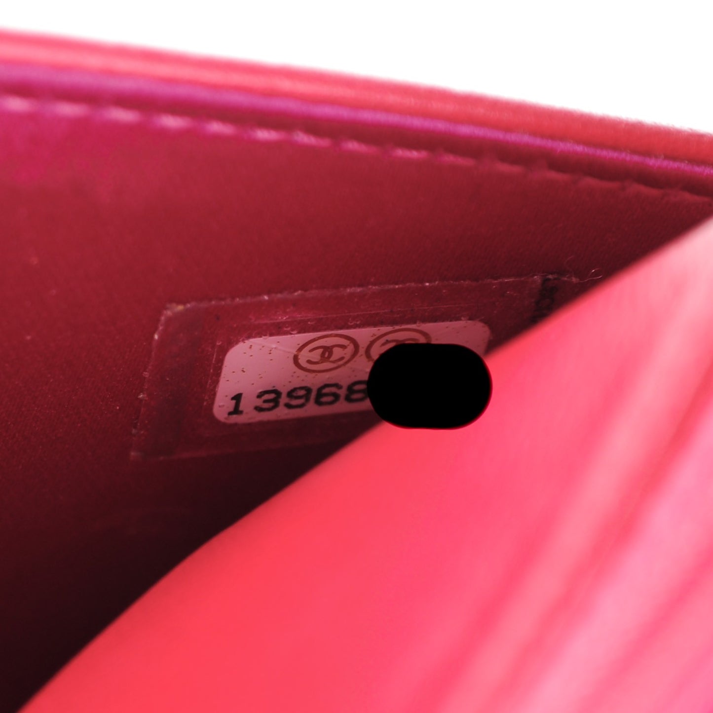 Lambskin Camellia Embossed Wallet on Chain WOC Pink