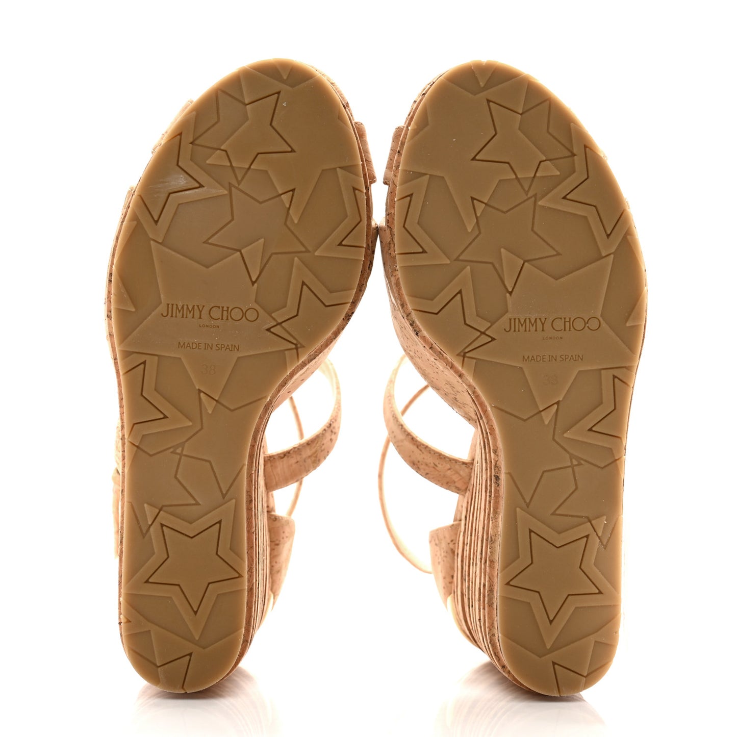 Laser Striped Cork Alanah 105 Wedge 38 Natural