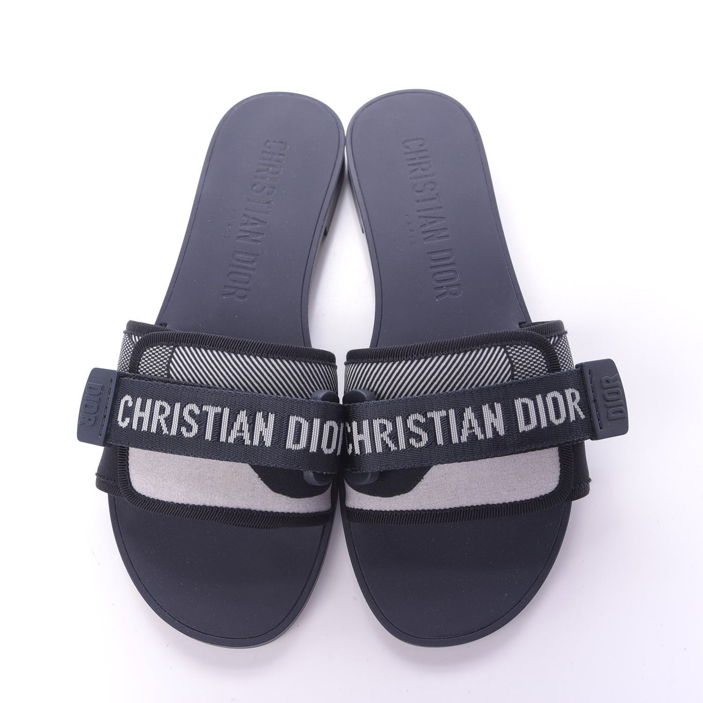 Canvas Dior(e)volution Mule Slide Sandals 39 Deep Blue