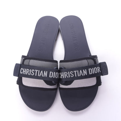 Christian Dior Canvas Dior(e)volution Mule Slide Sandals 39 Deep Blue 6 of 10