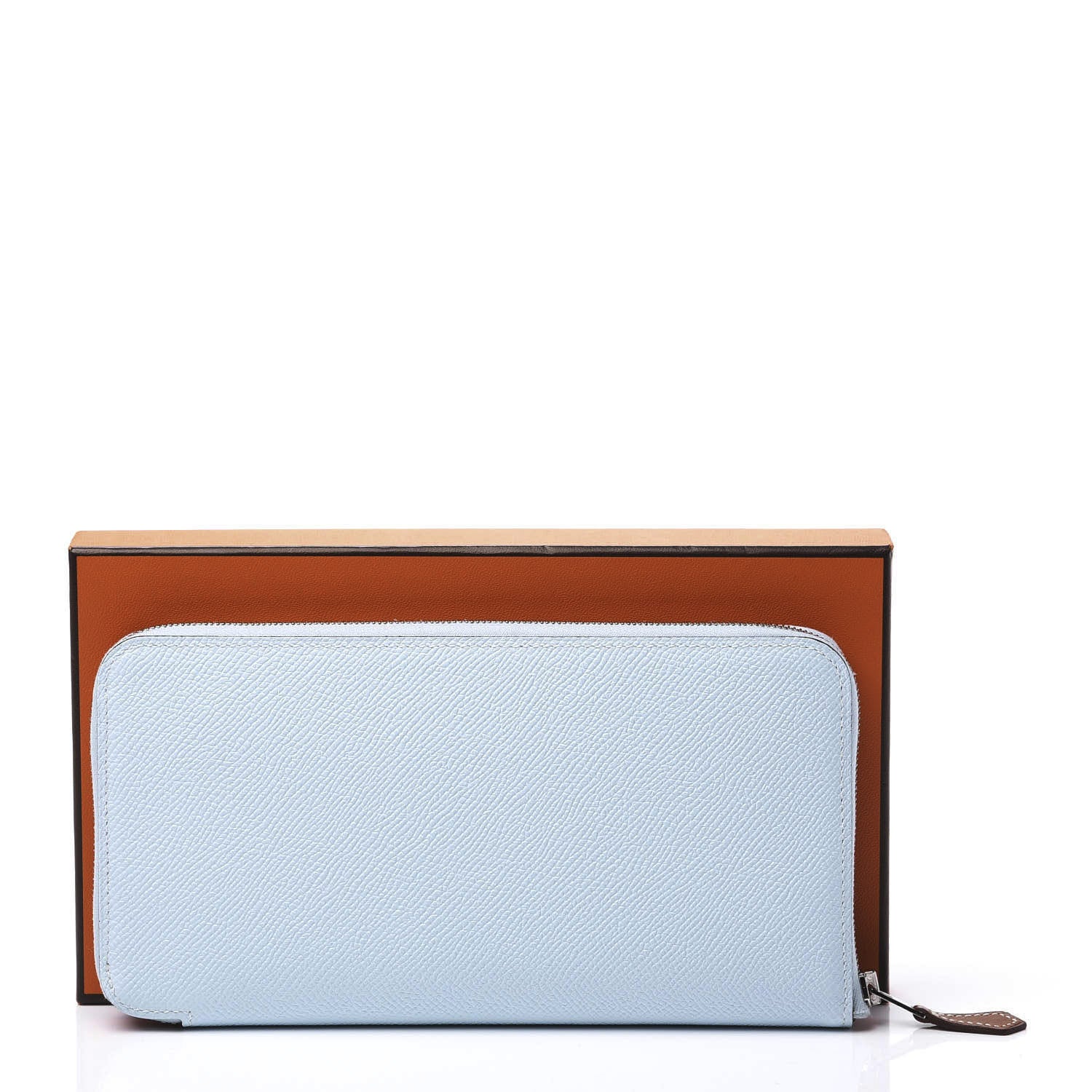 Hermes Epsom Silk'In Wallet Bleu Brume 9 of 9