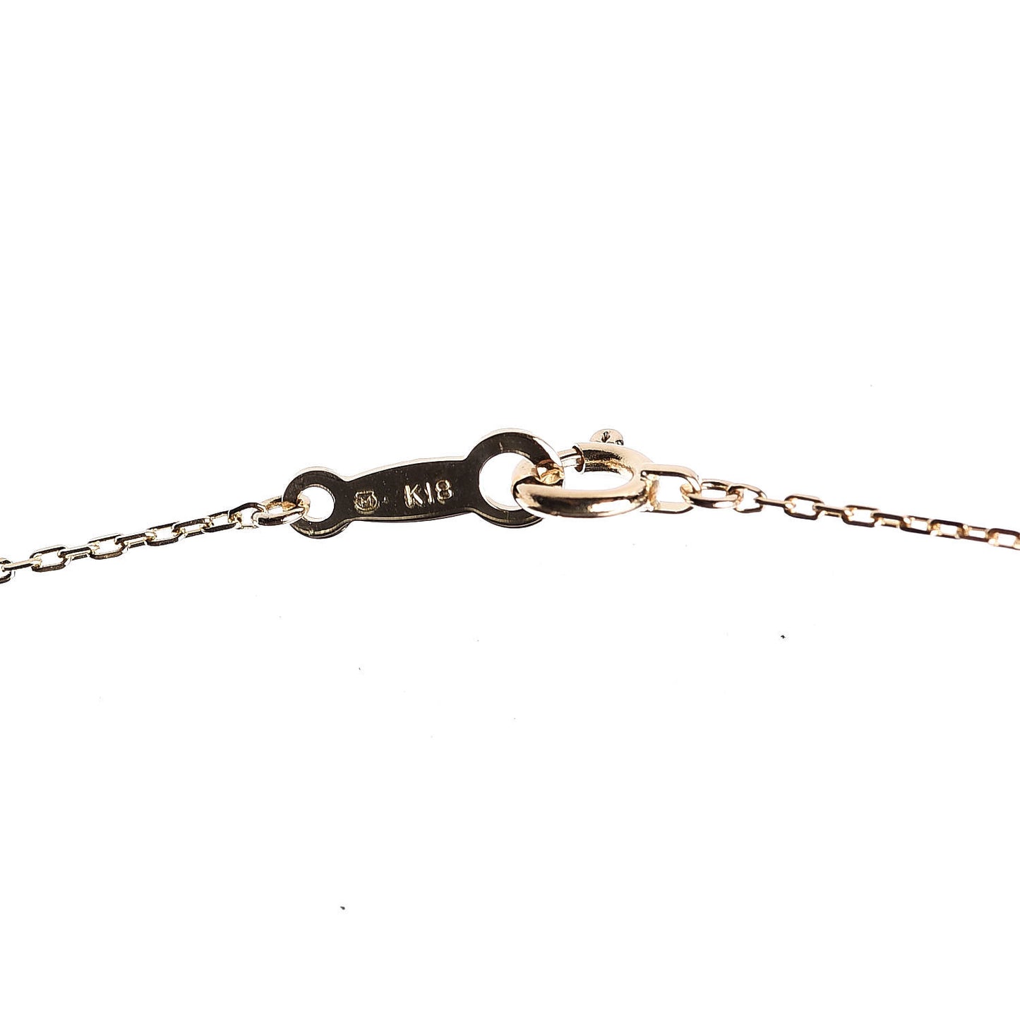 18K Yellow Gold Akoya Pearl Ribbon Pendant Necklace