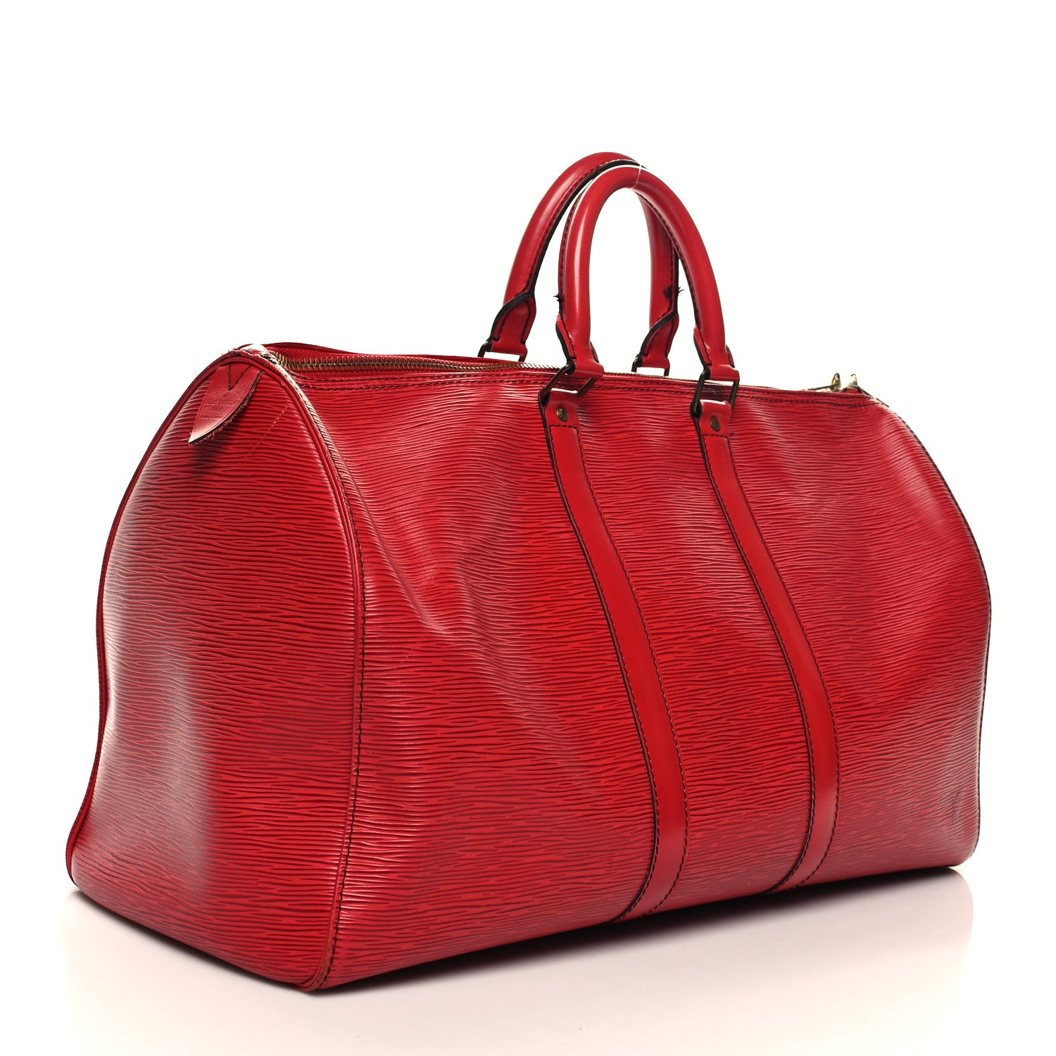 Louis Vuitton Epi Keepall 45 Castillan Red 2 of 13