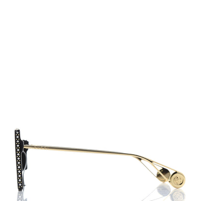 Gucci Acetate Crystal Mask-Frame Sunglasses GG0431S Black 3 of 8