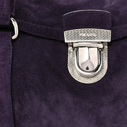 Prada Scamosciato Foldover Pushlock Satchel Cina 6 of 15