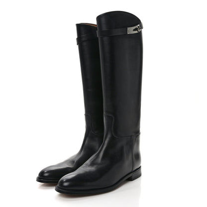 Hermes Box Kelly Jumping Boots 40 Black 3 of 7