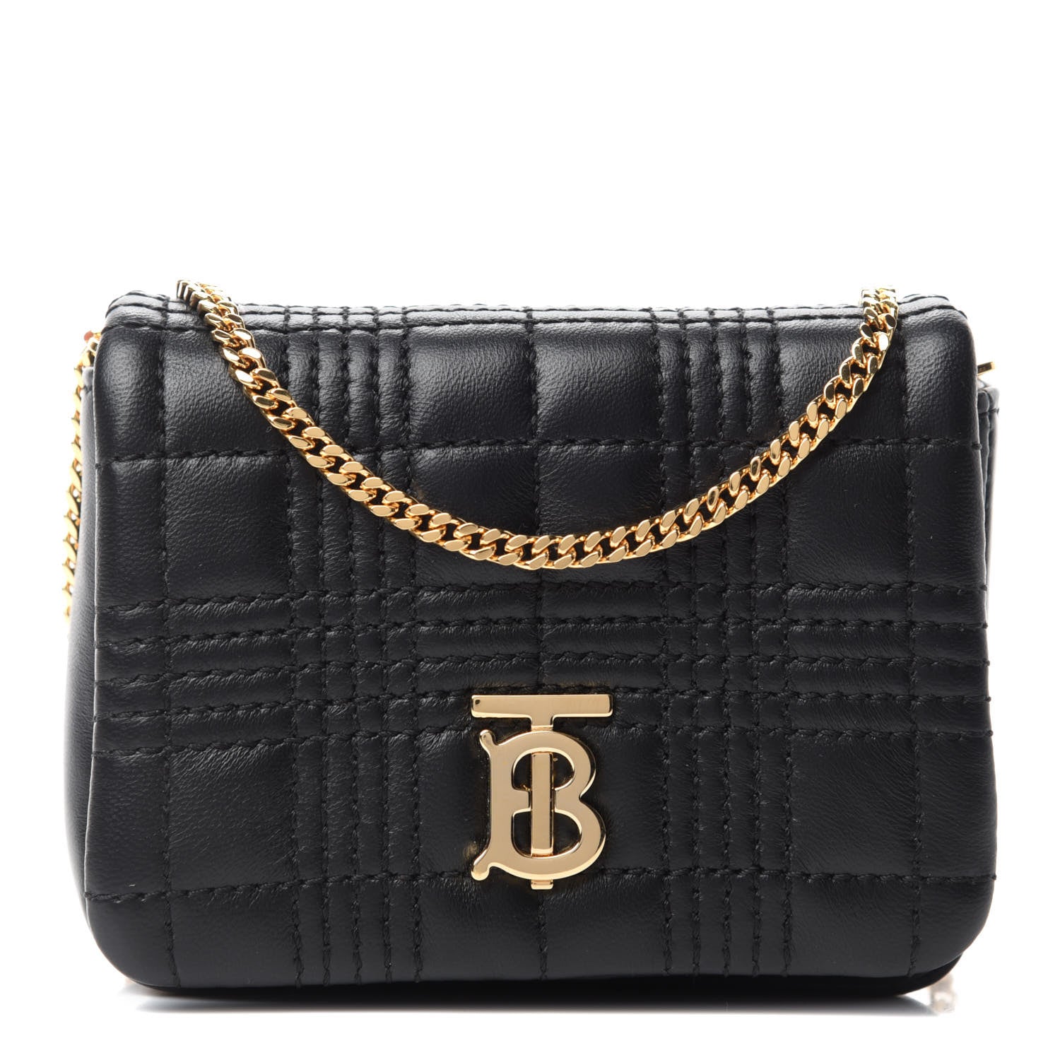 Burberry Lambskin Quilted Micro Lola Bag Black 1 of 9