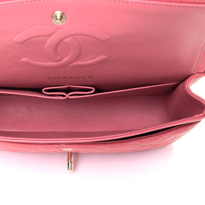 Chanel Caviar Quilted Medium Double Flap Pink 4 of 5