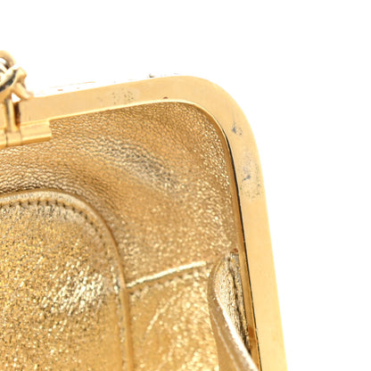 Judith Leiber Crystal Minaudiere Clutch Gold 11 of 25