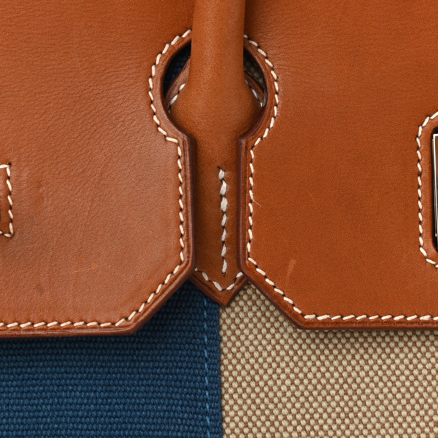 Hermes Toile Natural Barenia Flag Birkin 35 Fauve 26 of 26
