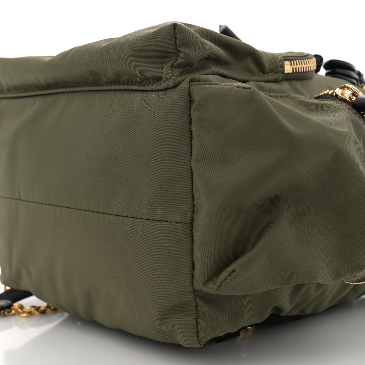 Nylon Medium Crossbody Rucksack Backpack Canvas Green