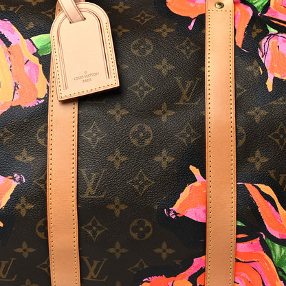 Louis Vuitton Monogram Roses Keepall 50 8 of 10