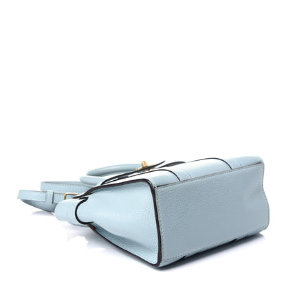 Mulberry Small Classic Grain Micro Zipped Bayswater Light Antique Blue 4 of 10