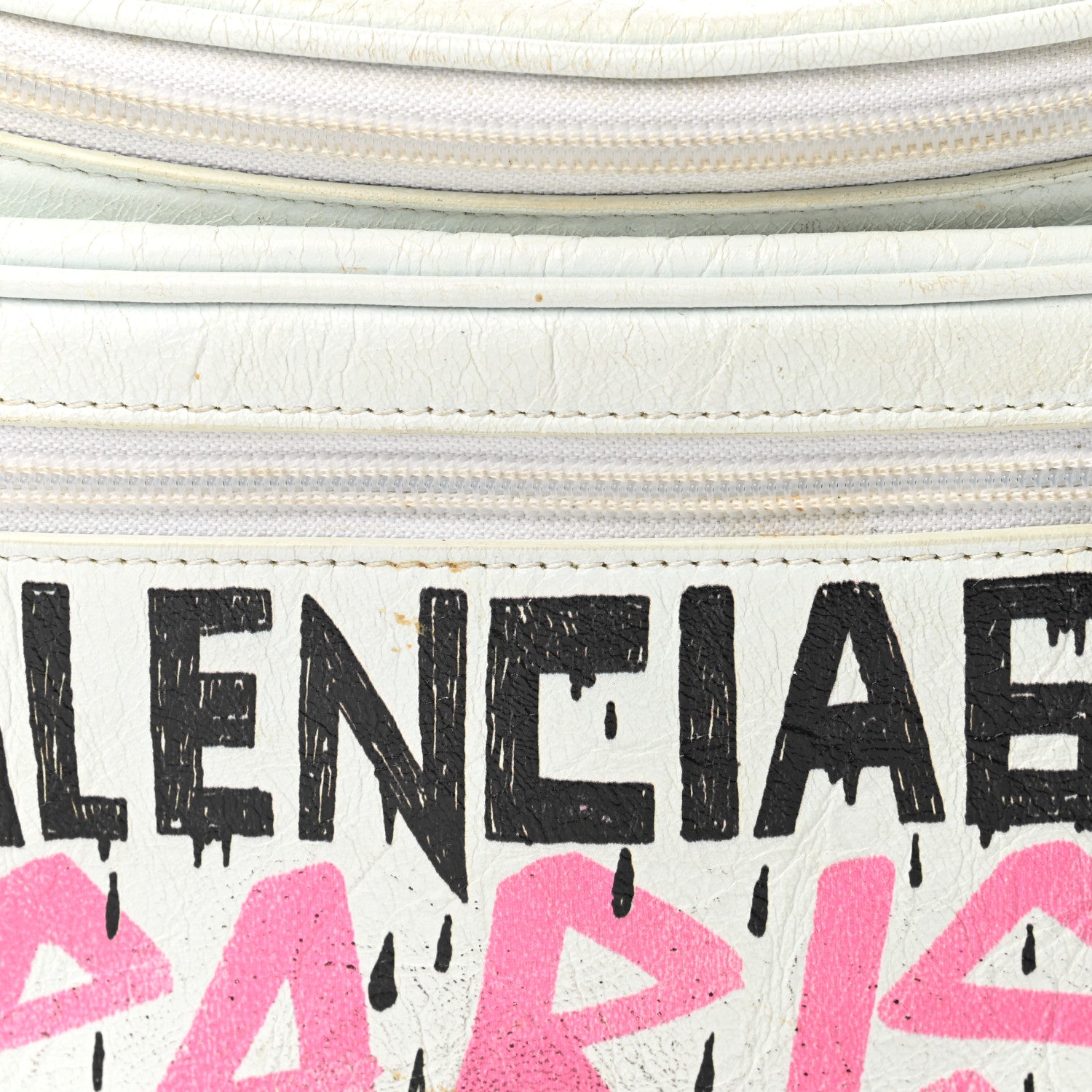 Balenciaga Agneau Arena Graffiti All Over Explorer Belt Bag White Multicolor 8 of 15