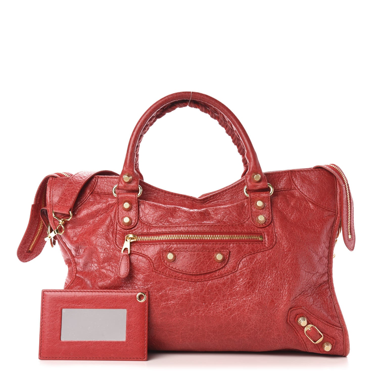 Balenciaga Agneau Giant 12 Gold Hardware City Rouge Cardinal 1 of 12