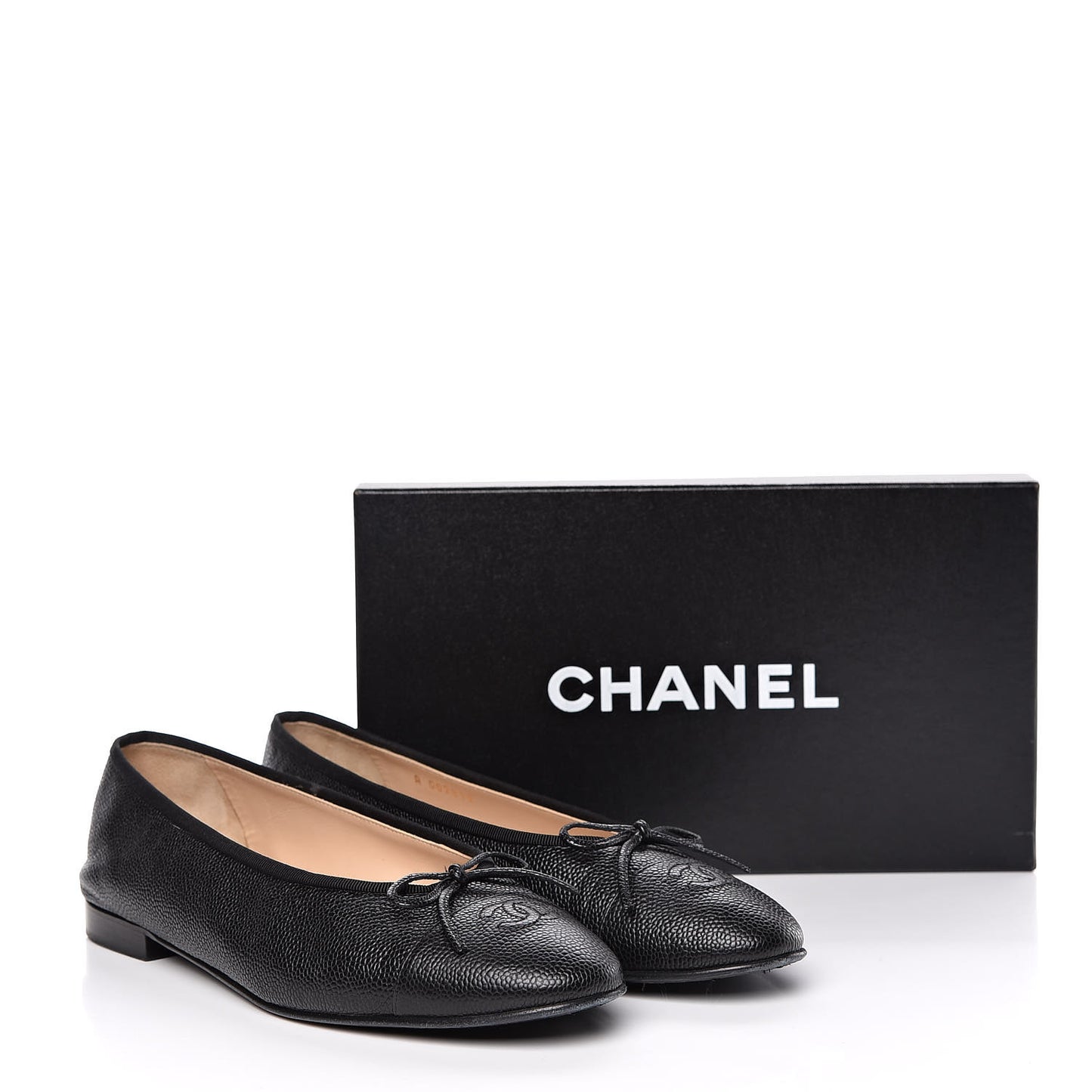 Caviar CC Cap Toe Ballerina Flats 42 Black