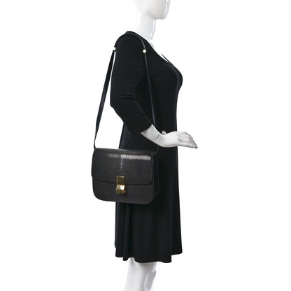 Celine Stingray Medium Classic Box Flap Bag Black 2 of 12