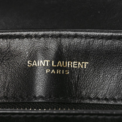Saint Laurent Calfskin Y Quilted Monogram Toy Loulou Crossbody Bag Black 6 of 9