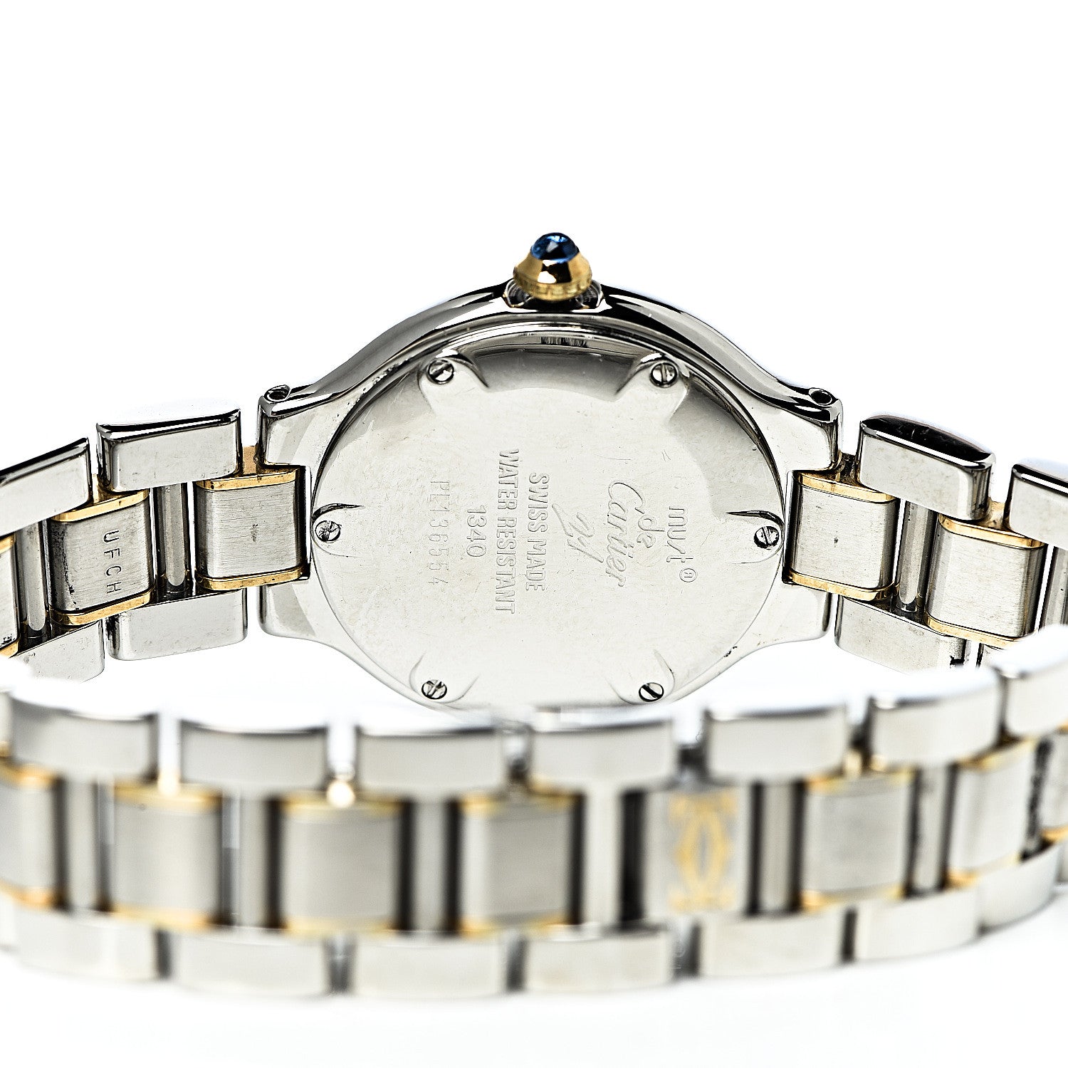 Cartier Stainless Steel 18K Yellow Gold 28mm Must De 21 Quartz Watch 5 of 9