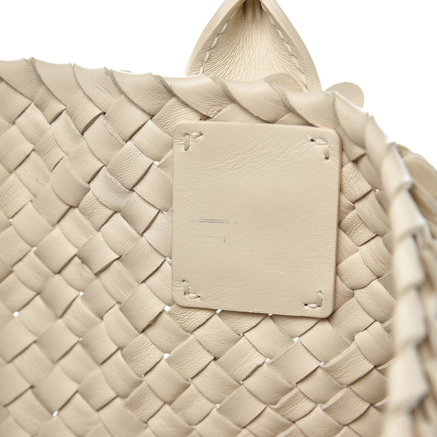 Nappa Intrecciato Medium Paillettes Cabat Cream