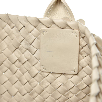 Bottega Veneta Nappa Intrecciato Medium Paillettes Cabat Cream 8 of 10