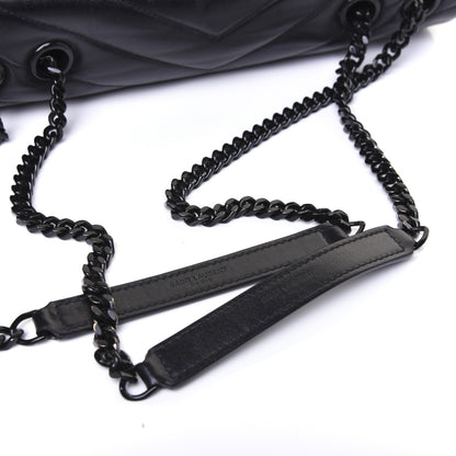 Saint Laurent Calfskin Y Quilted Monogram Medium Loulou Chain Satchel Black 21 of 21