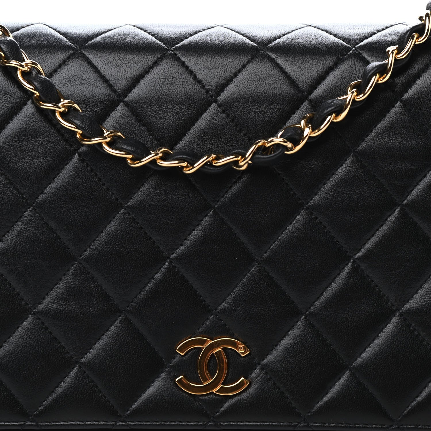 Chanel Lambskin Quilted Small Single Flap Black 11 of 12