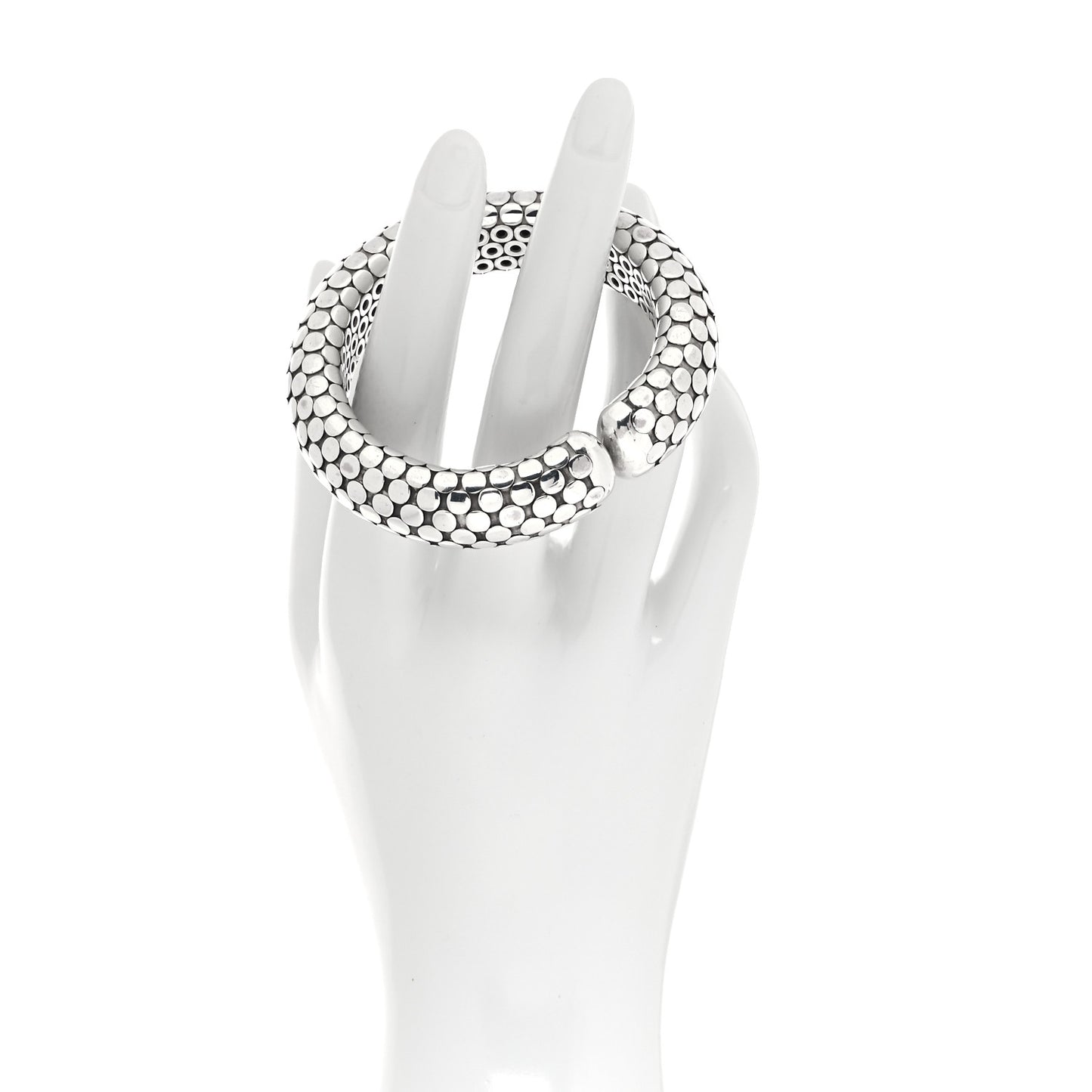 Sterling Silver Dot Flex Cuff Bracelet
