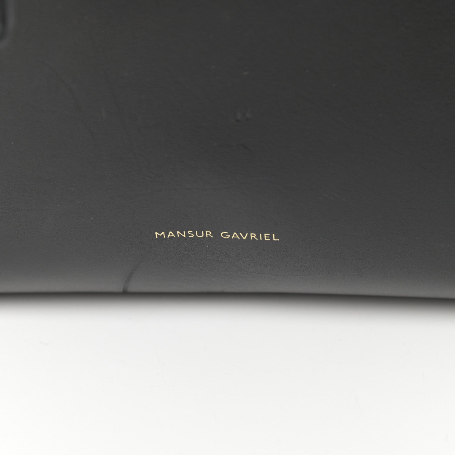 Mansur Gavriel Vegetable Tanned Calfskin Bucket Bag Black Flamma 6 of 16